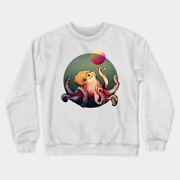 Deep Sea Octopus Crewneck Sweatshirt by Jess Adams